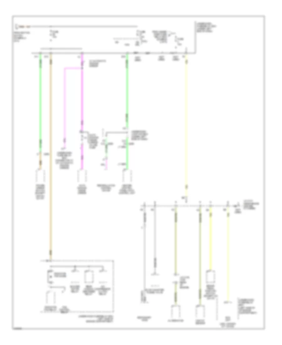 Power Distribution Wiring Diagram, DX Models (3 of 5) for Honda Civic DX 2009