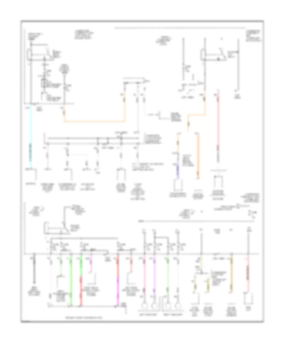 Power Distribution Wiring Diagram, DX Models (4 of 5) for Honda Civic DX 2009