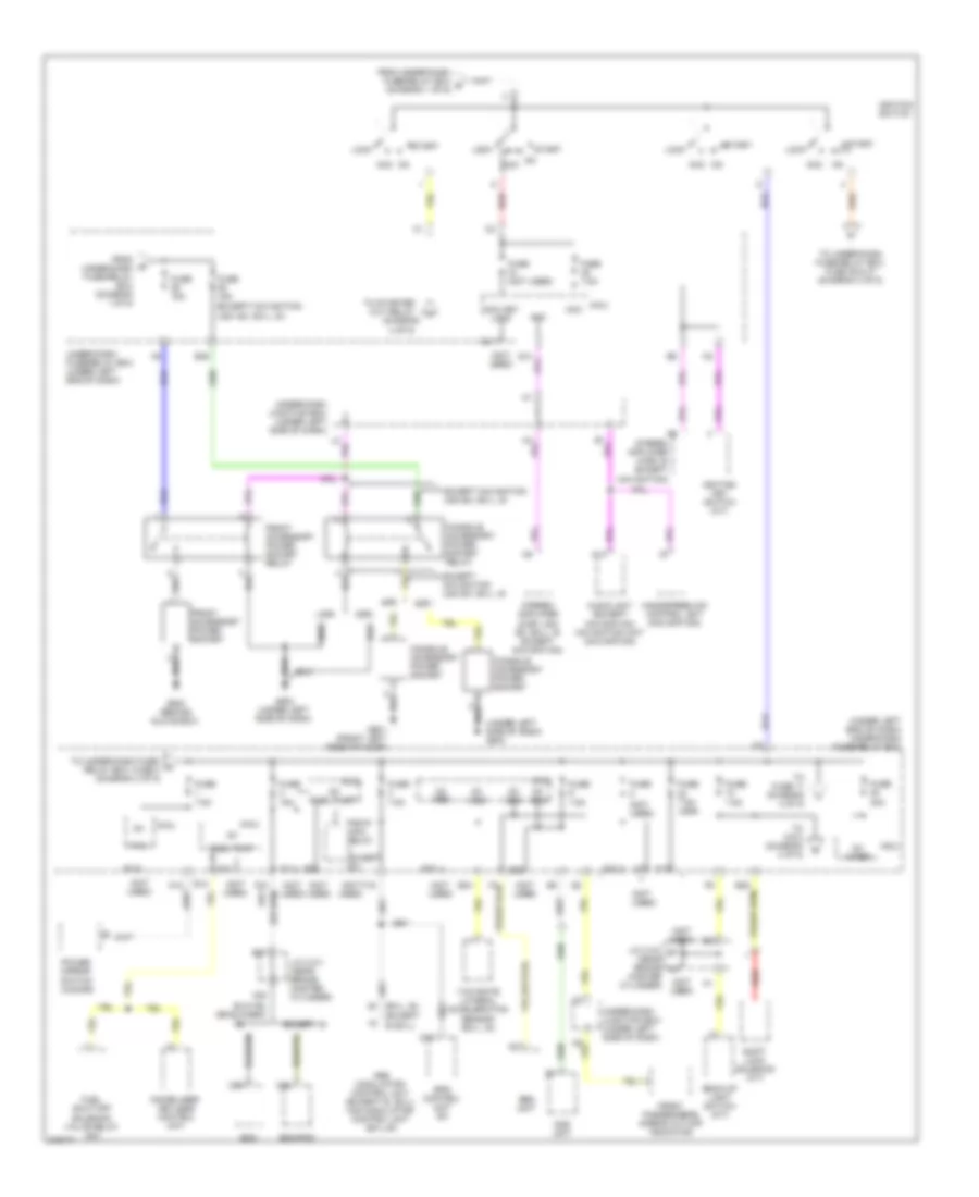 Power Distribution Wiring Diagram Except DX Models 2 of 5 for Honda Civic DX 2009