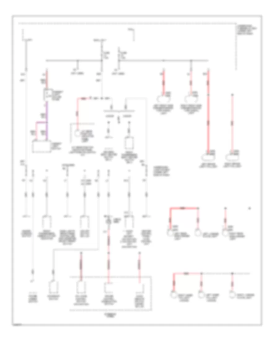 Power Distribution Wiring Diagram, Except DX Models (5 of 5) for Honda Civic DX 2009