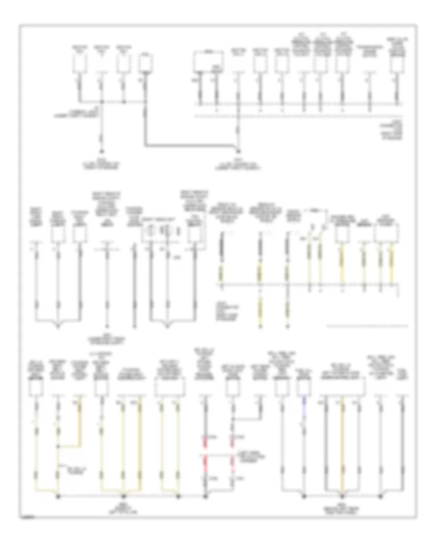 Ground Distribution Wiring Diagram 2 of 5 for Honda Odyssey Touring 2010