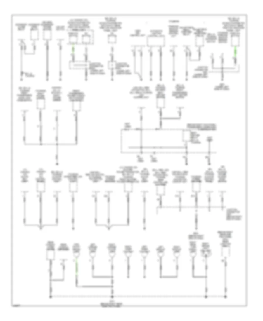 Ground Distribution Wiring Diagram 3 of 5 for Honda Odyssey Touring 2010