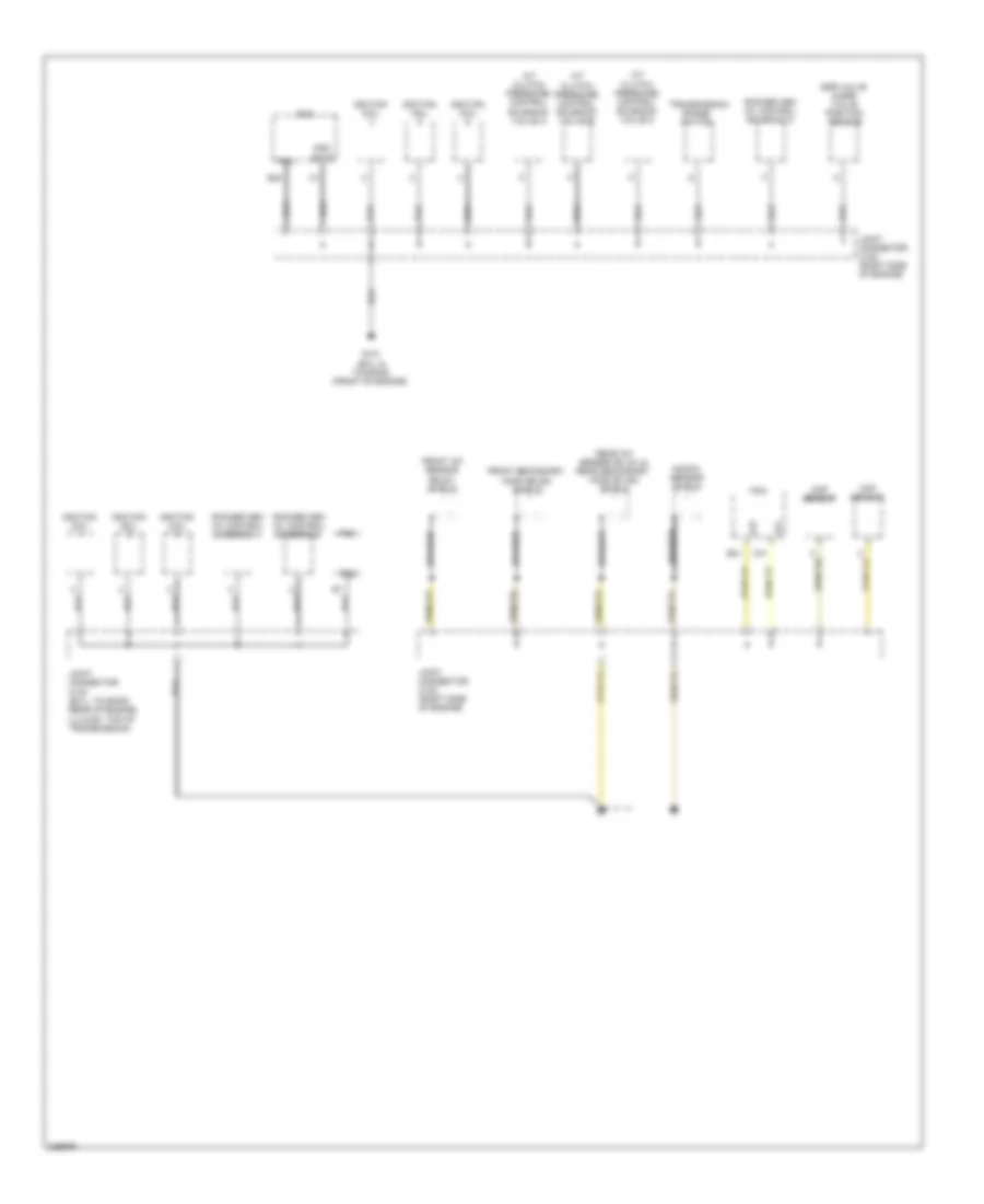 Ground Distribution Wiring Diagram (5 of 5) for Honda Odyssey Touring 2010