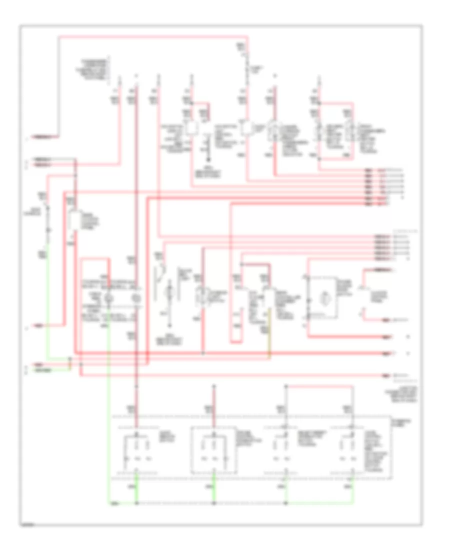 Instrument Illumination Wiring Diagram, Except LX (2 of 2) for Honda Odyssey Touring 2010