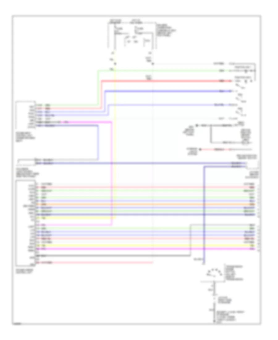 Memory Mirrors Wiring Diagram 1 of 2 for Honda Odyssey Touring 2010