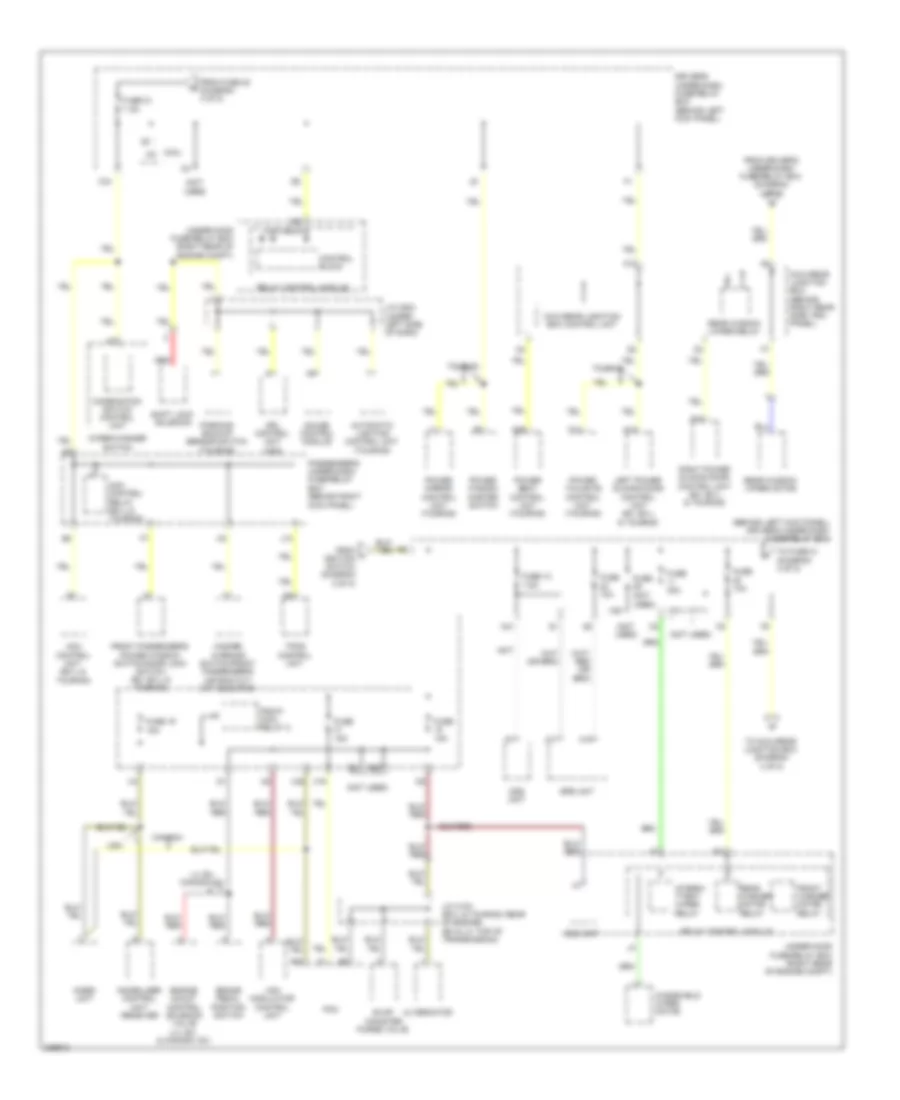 Power Distribution Wiring Diagram 4 of 8 for Honda Odyssey Touring 2010