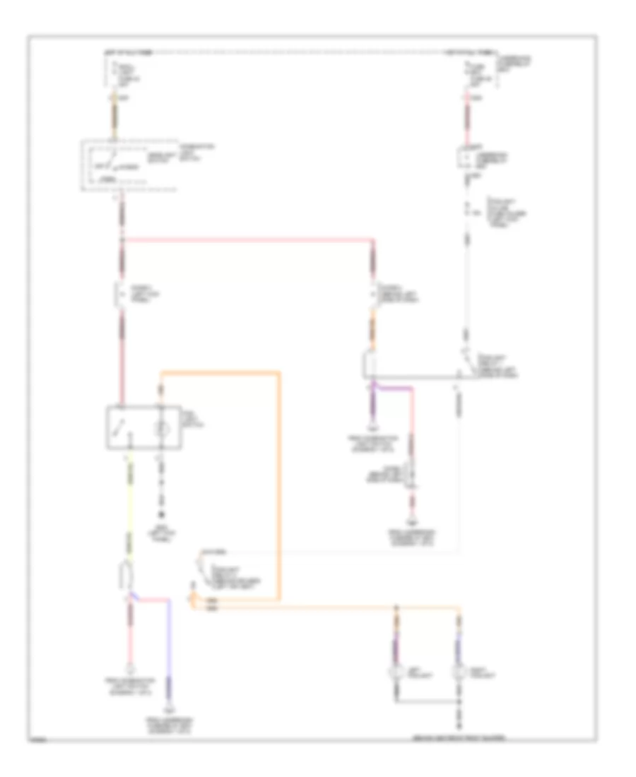 Headlight Wiring Diagram, without DRL (2 of 2) for Honda Prelude Type SH 1998