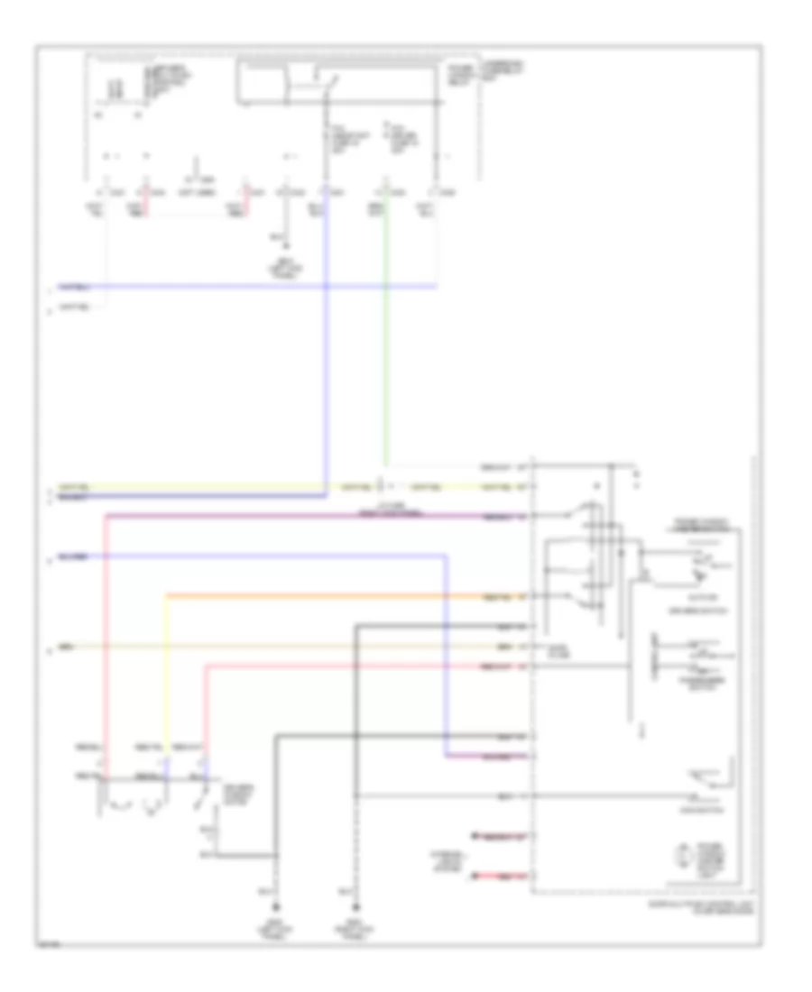 Power Window Wiring Diagram (2 of 2) for Honda Prelude Type SH 1998