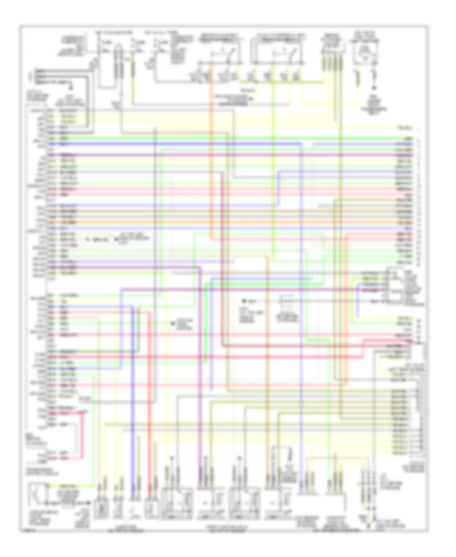 1.3L, Engine Performance Wiring Diagram, AT (1 of 4) for Honda Civic Hybrid 2004