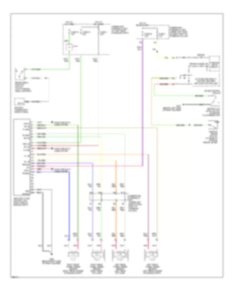 Anti-lock Brakes Wiring Diagram for Honda Fit Sport 2007