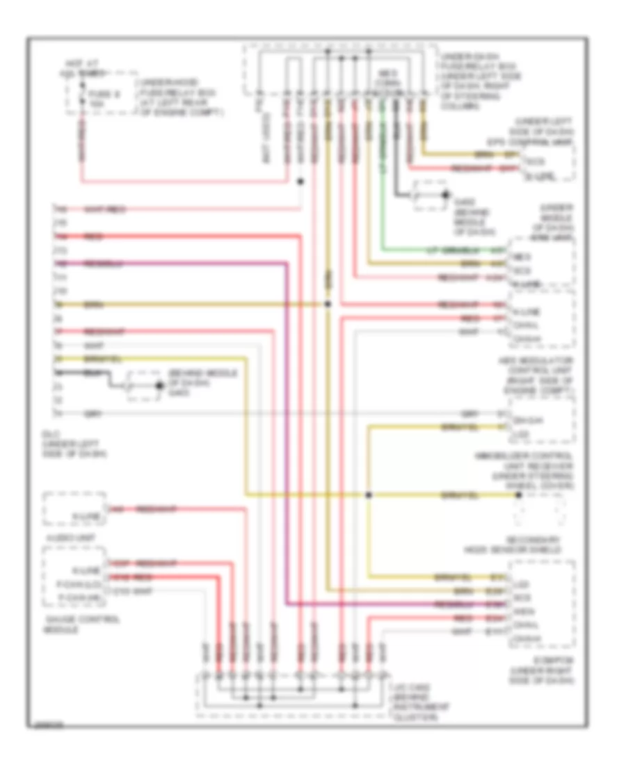 Computer Data Lines Wiring Diagram for Honda Fit Sport 2007