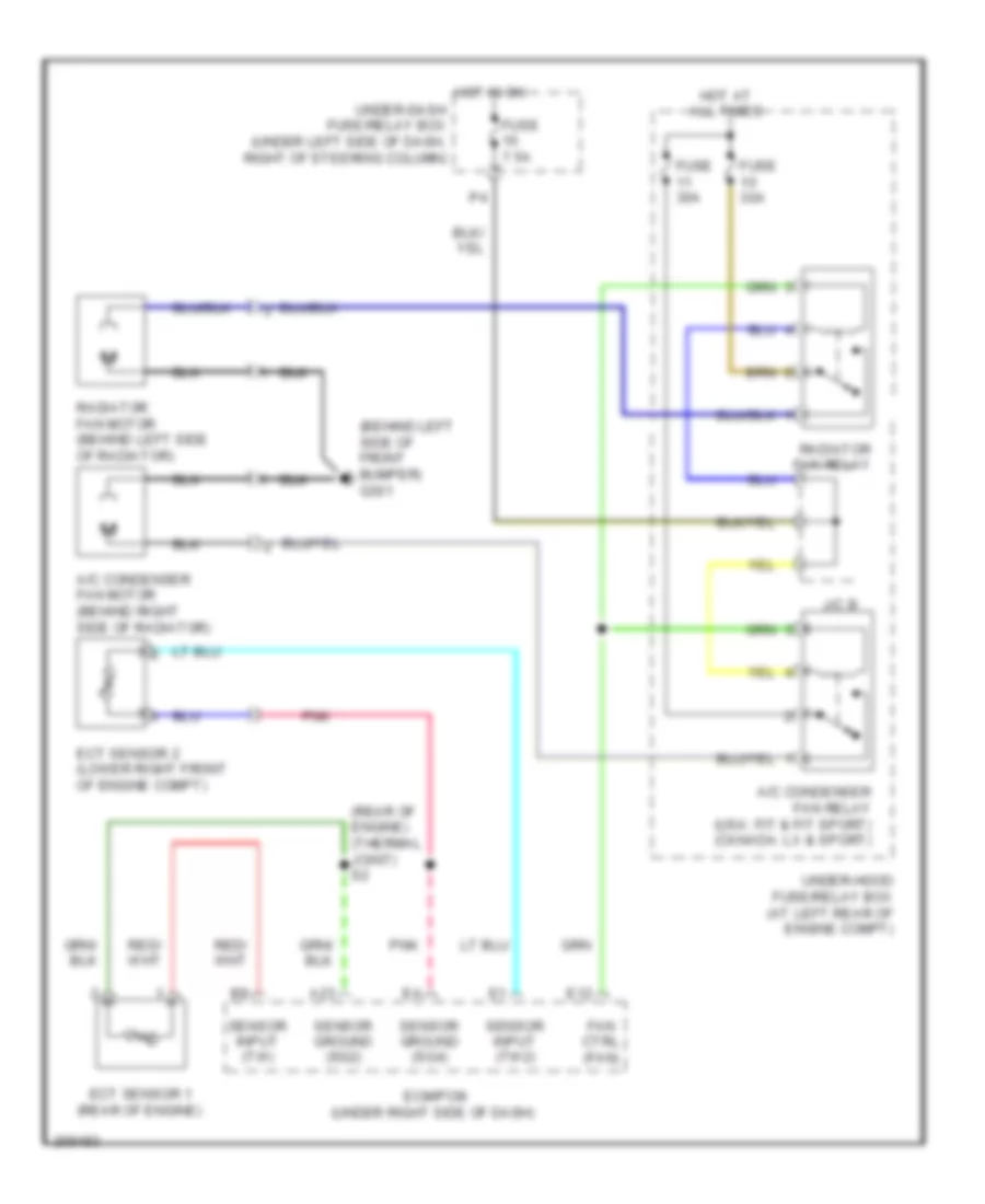 Cooling Fan Wiring Diagram for Honda Fit Sport 2007