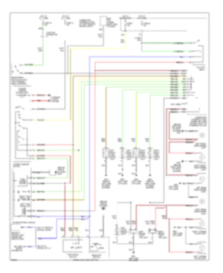 Exterior Lamps Wiring Diagram for Honda Fit Sport 2007