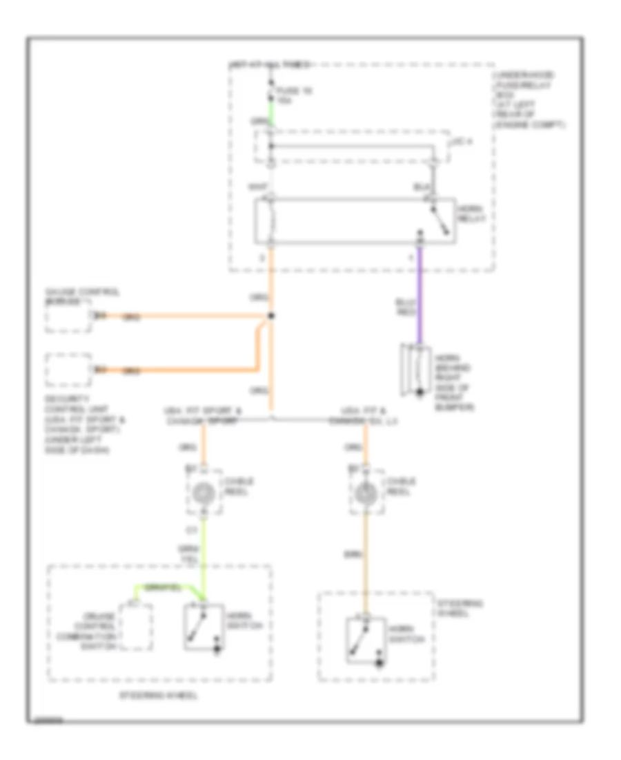 Horn Wiring Diagram for Honda Fit Sport 2007