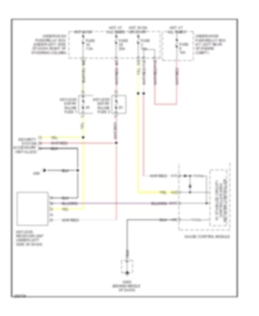 Keyless Entry Wiring Diagram Accessory for Honda Fit Sport 2007