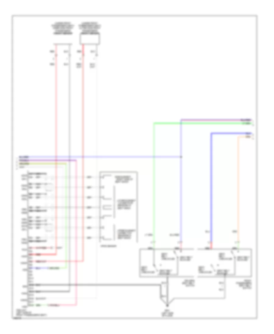 Supplemental Restraints Wiring Diagram (2 of 3) for Honda Fit Sport 2007