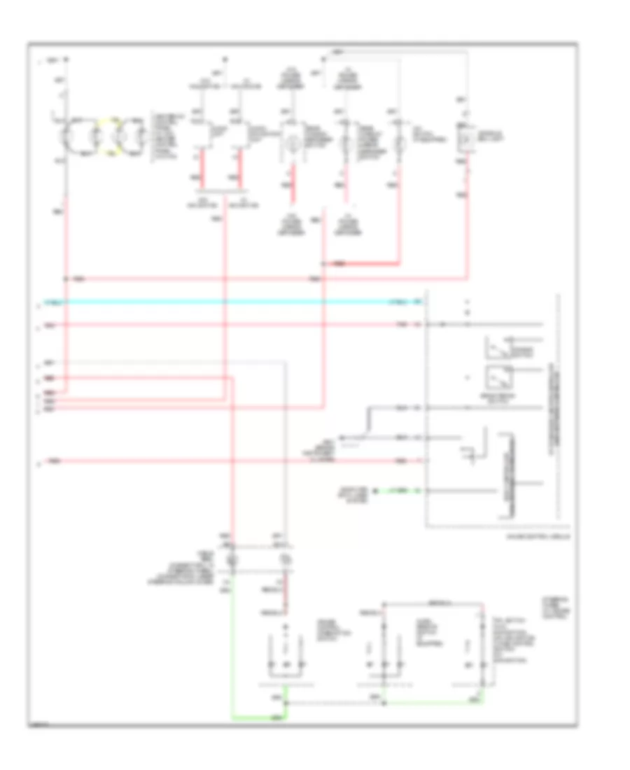 Instrument Illumination Wiring Diagram, Except Electric Vehicle (2 of 2) for Honda Fit Sport 2013