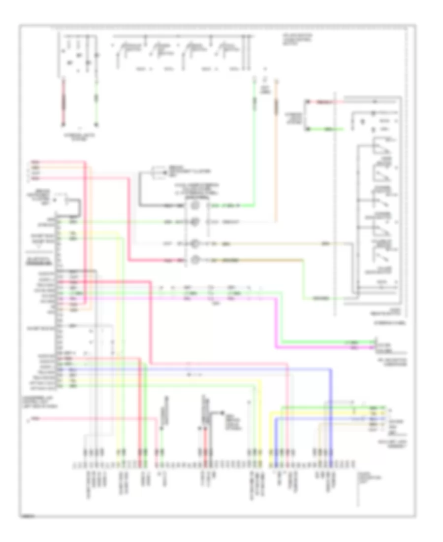 Navigation Wiring Diagram, Except Electric Vehicle (2 of 2) for Honda Fit Sport 2013