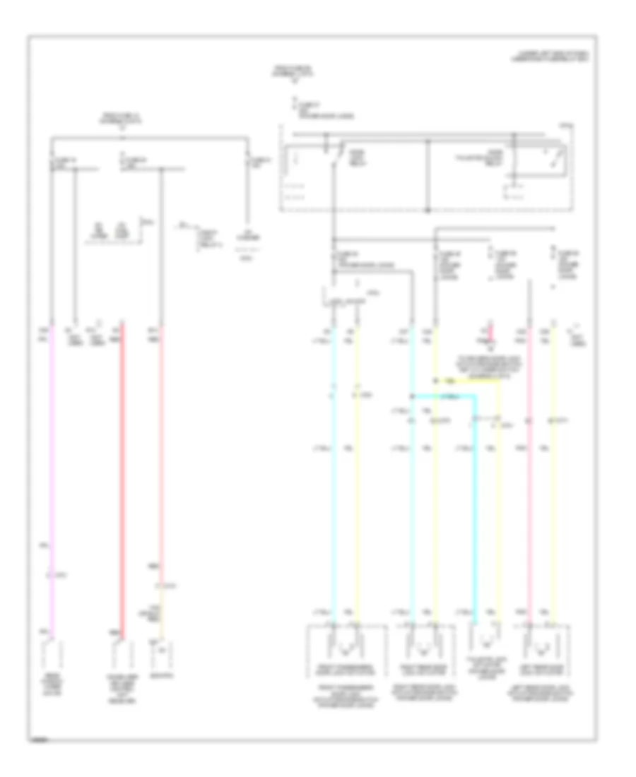 Power Distribution Wiring Diagram, Except Electric Vehicle (5 of 5) for Honda Fit Sport 2013