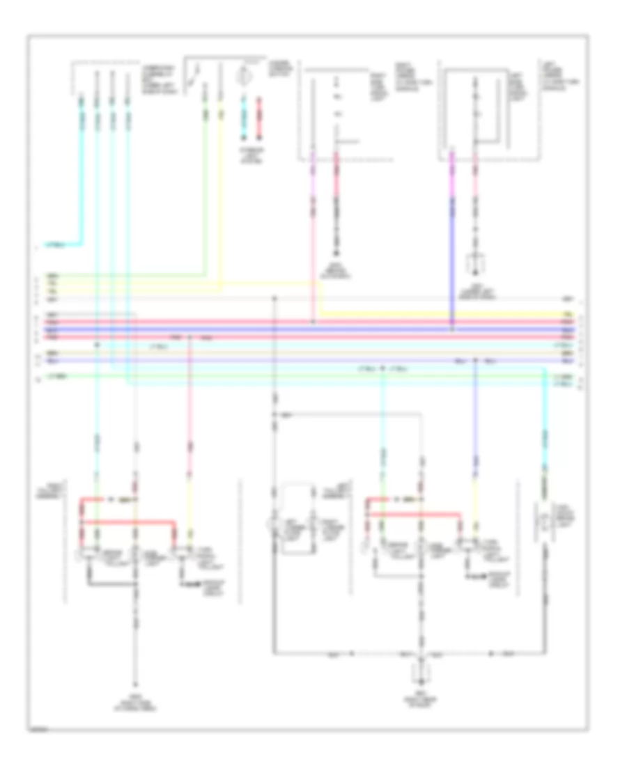 Exterior Lamps Wiring Diagram (2 of 4) for Honda Pilot EX 2010