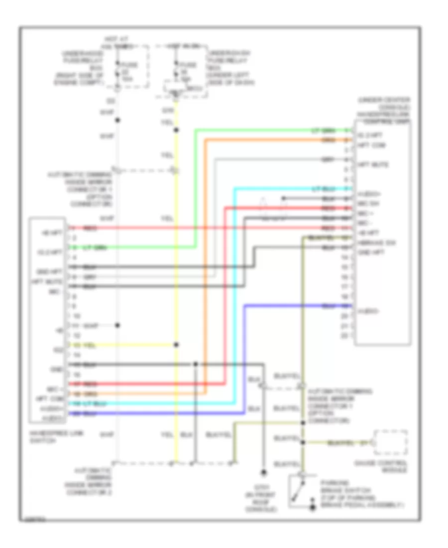 Hands Free Module Wiring Diagram, Honda Accessory for Honda Pilot EX 2010