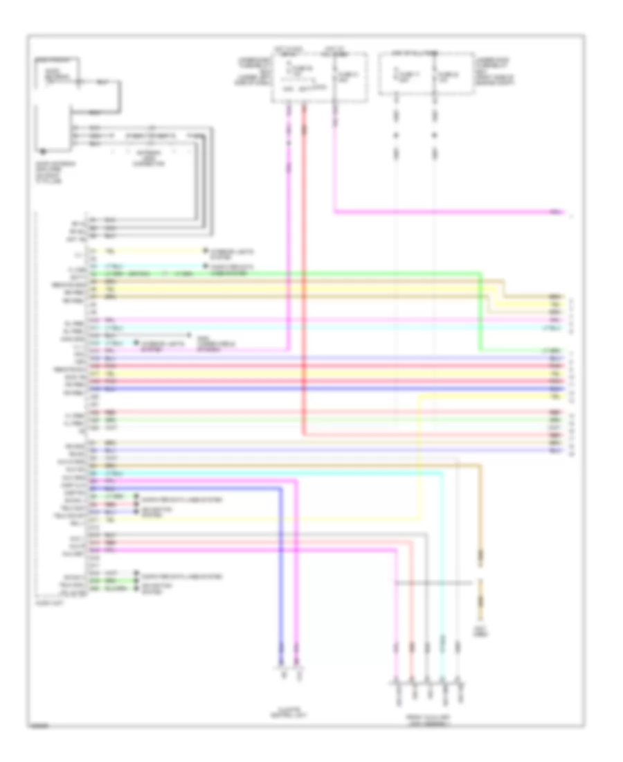 Navigation Wiring Diagram (1 of 6) for Honda Pilot EX 2010
