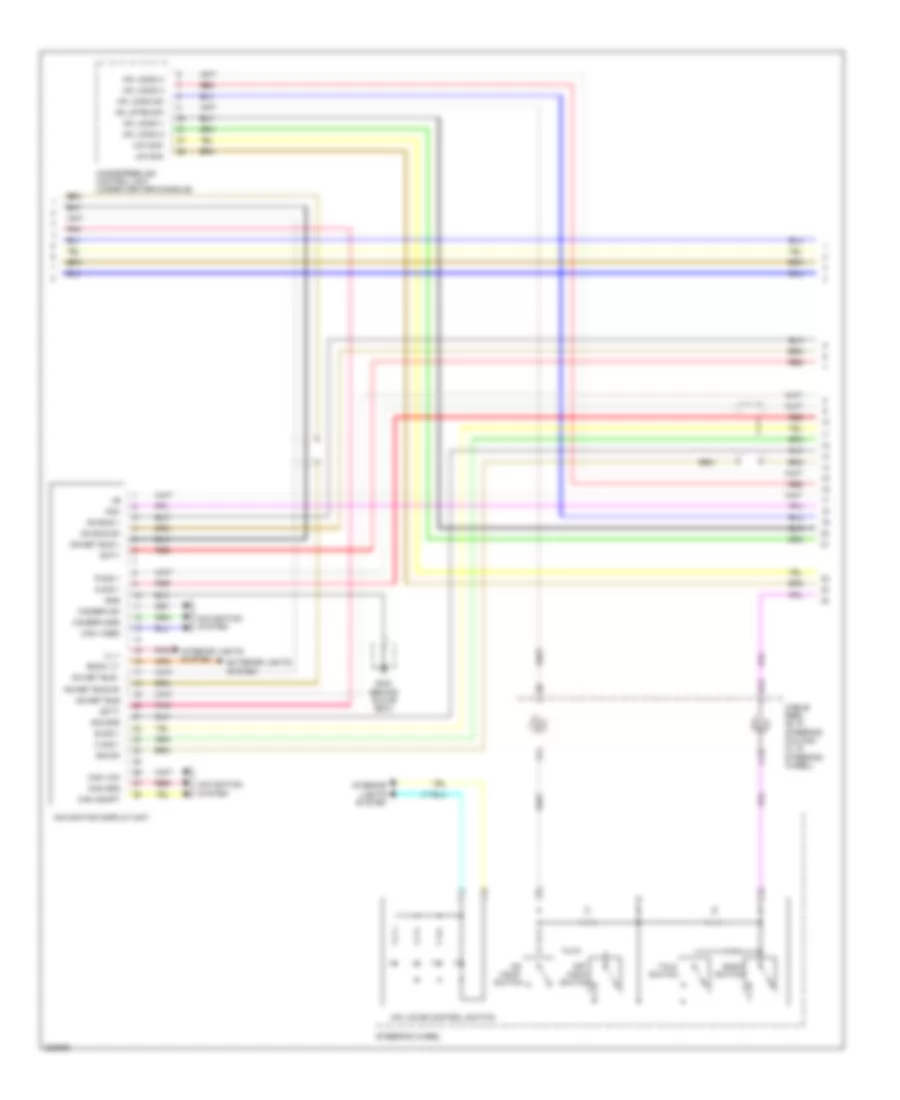 Navigation Wiring Diagram 5 of 6 for Honda Pilot EX 2010