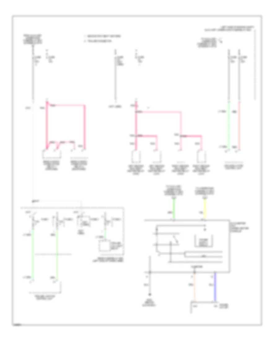 Power Distribution Wiring Diagram 3 of 9 for Honda Pilot EX 2010