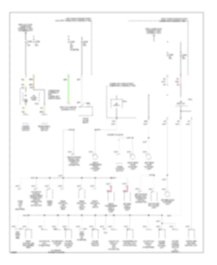 Power Distribution Wiring Diagram 4 of 9 for Honda Pilot EX 2010
