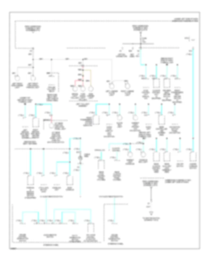 Power Distribution Wiring Diagram 6 of 9 for Honda Pilot EX 2010
