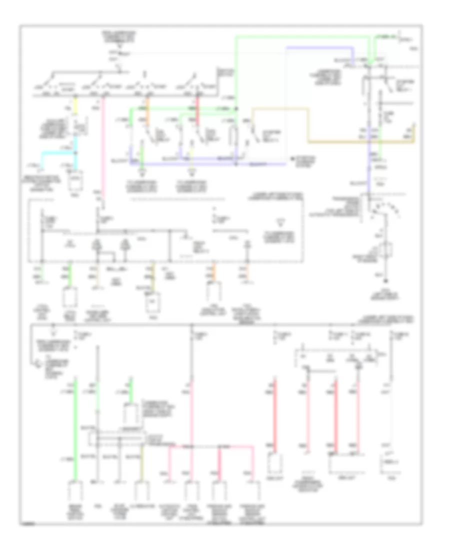 Power Distribution Wiring Diagram (7 of 9) for Honda Pilot EX 2010