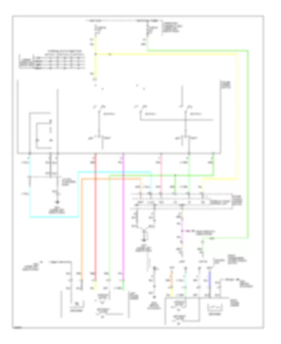 Power Mirrors Wiring Diagram for Honda Pilot EX 2010