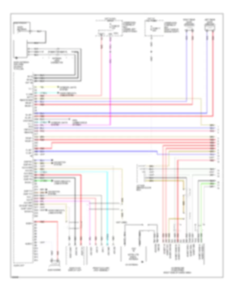 Base Radio Wiring Diagram 1 of 2 for Honda Pilot EX 2010