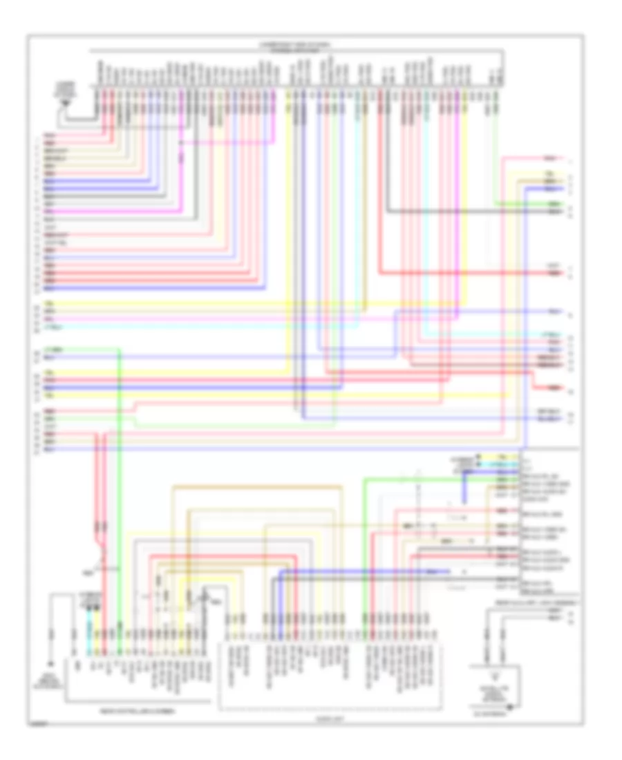 Premium Radio Wiring Diagram, with Navigation (3 of 6) for Honda Pilot EX 2010