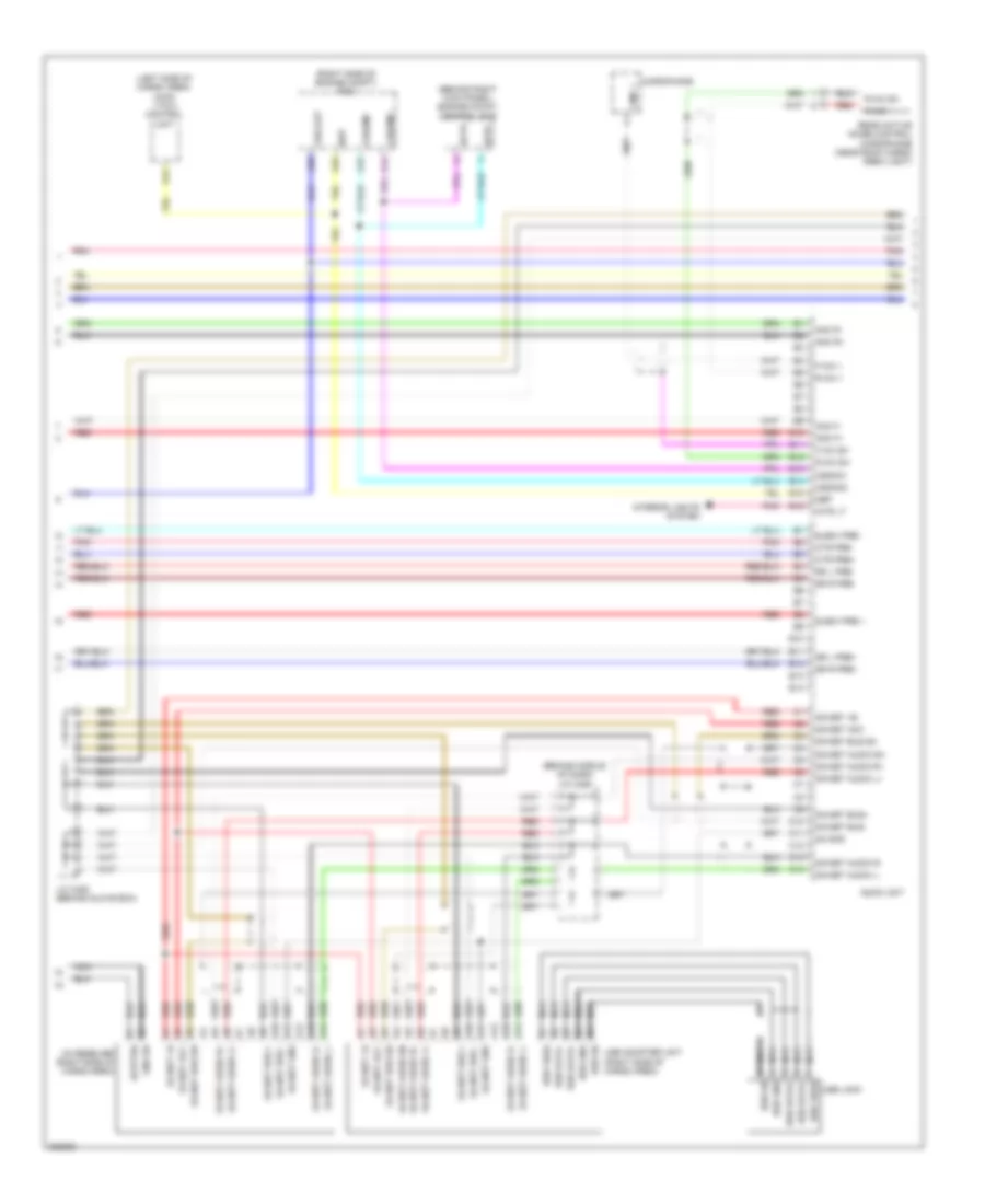 Premium Radio Wiring Diagram with Navigation 4 of 6 for Honda Pilot EX 2010