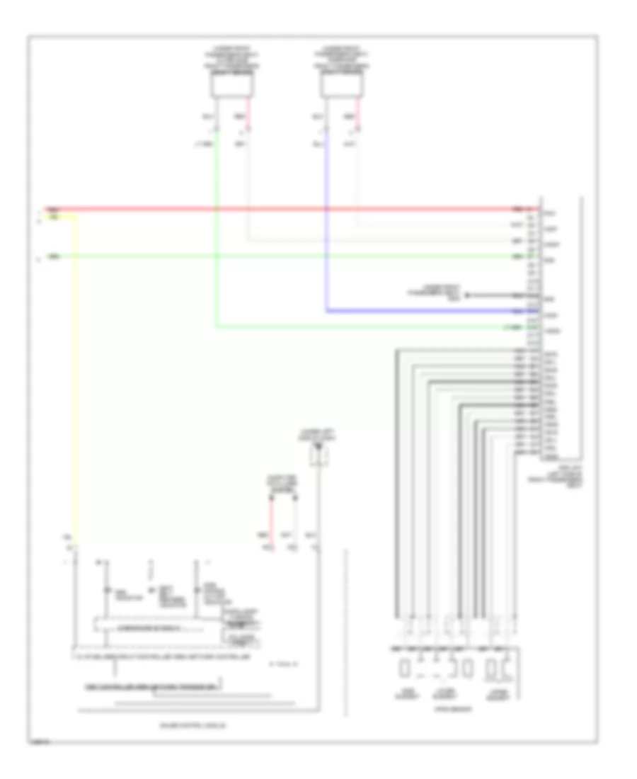 Supplemental Restraints Wiring Diagram (3 of 3) for Honda Pilot EX 2010