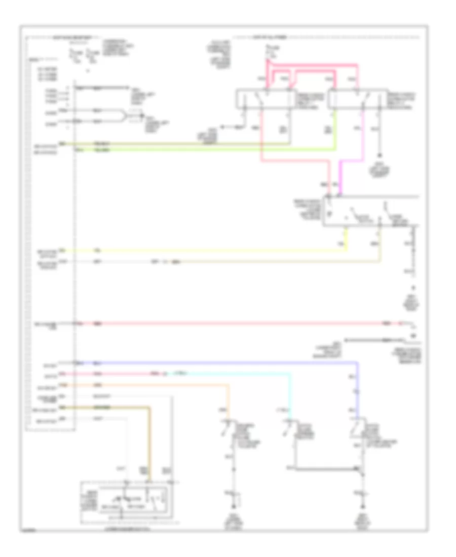 Rear Wiper Washer Wiring Diagram for Honda Pilot EX 2010