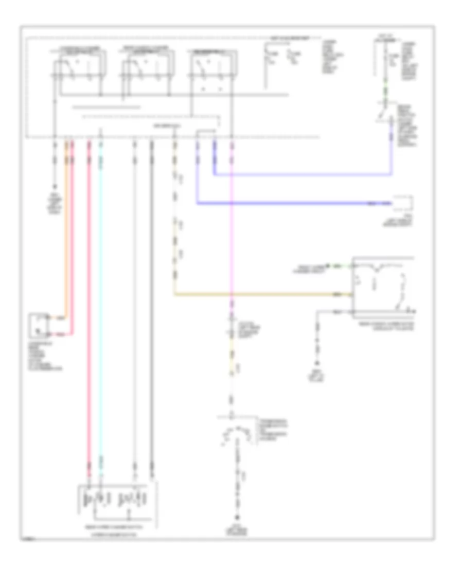 Электросхема заднего стеклоочистителя дворника и омывателя для Honda CR-V LX 2012