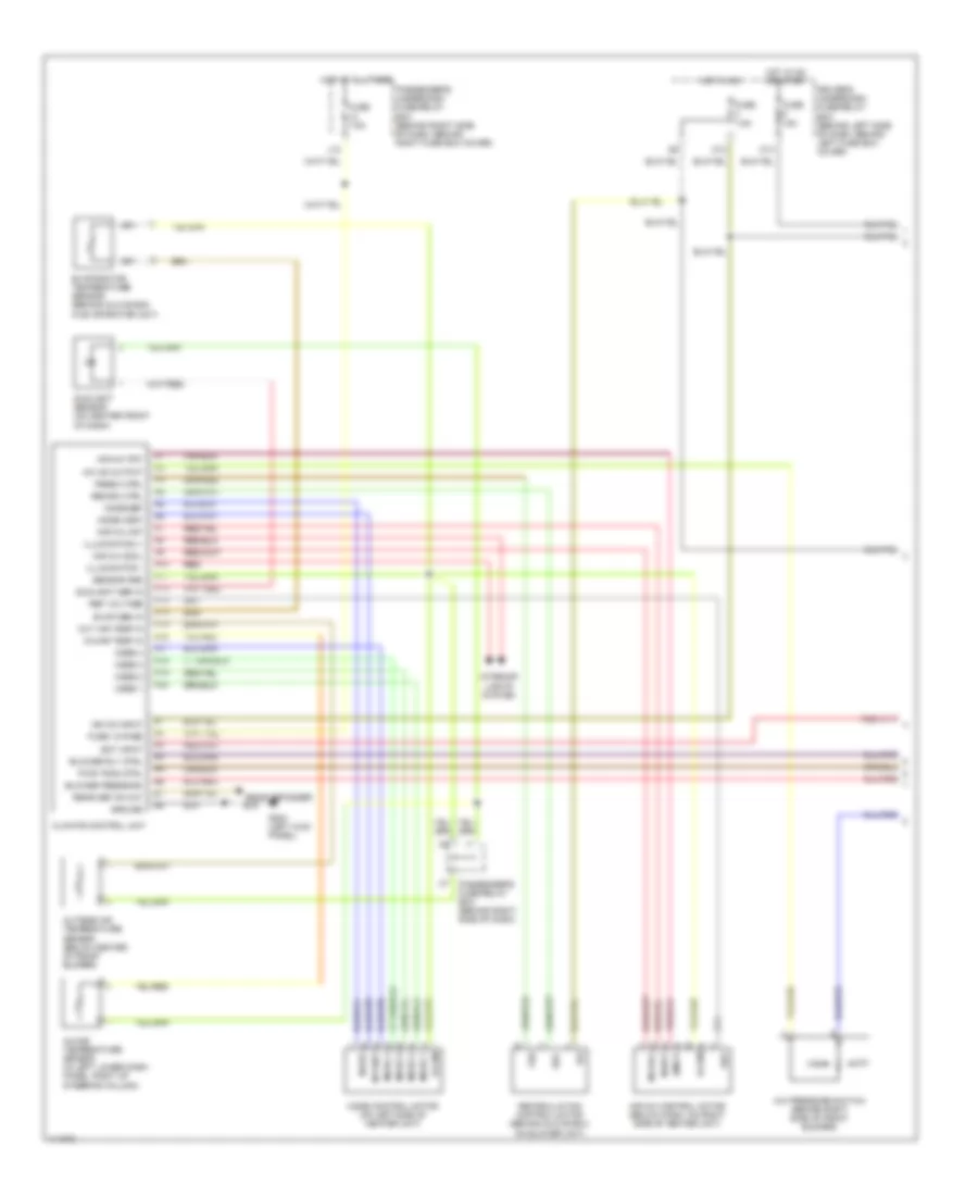 Automatic A C Wiring Diagram 1 of 2 for Honda Accord EX 1999