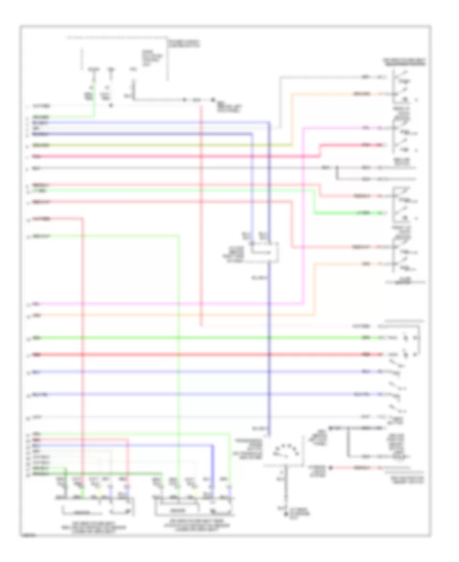 Memory Systems Wiring Diagram (2 of 2) for Honda Odyssey EX 2007