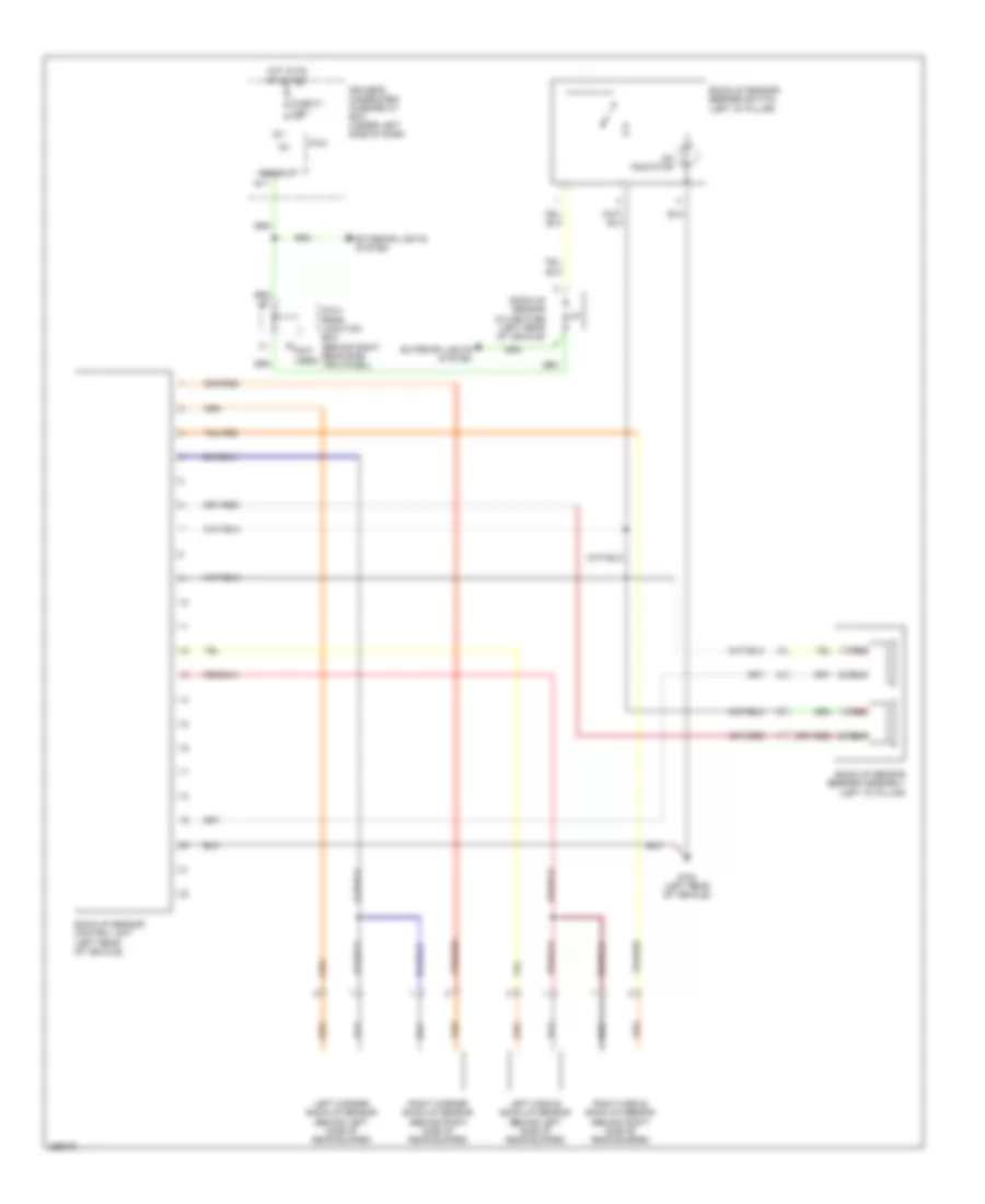Parking Assistant Wiring Diagram, Except Touring for Honda Odyssey EX 2007