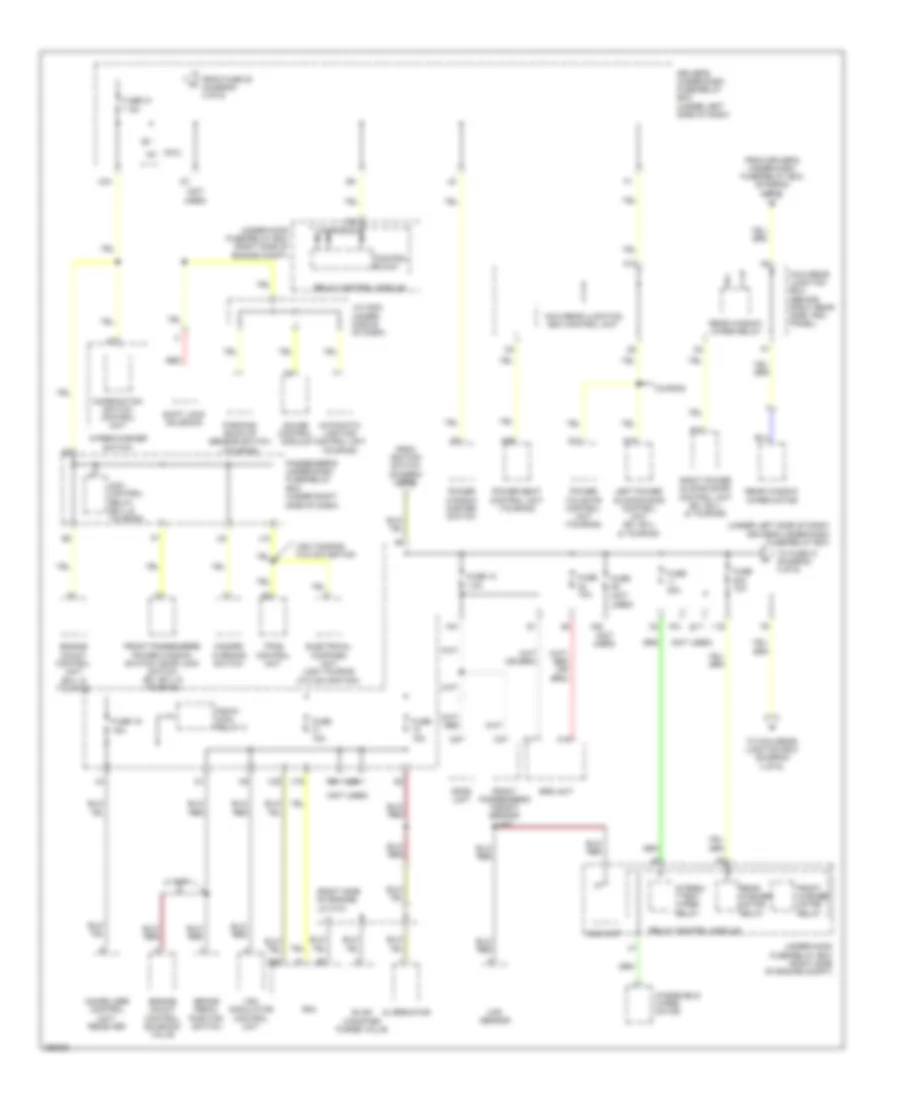 Power Distribution Wiring Diagram 4 of 6 for Honda Odyssey EX 2007