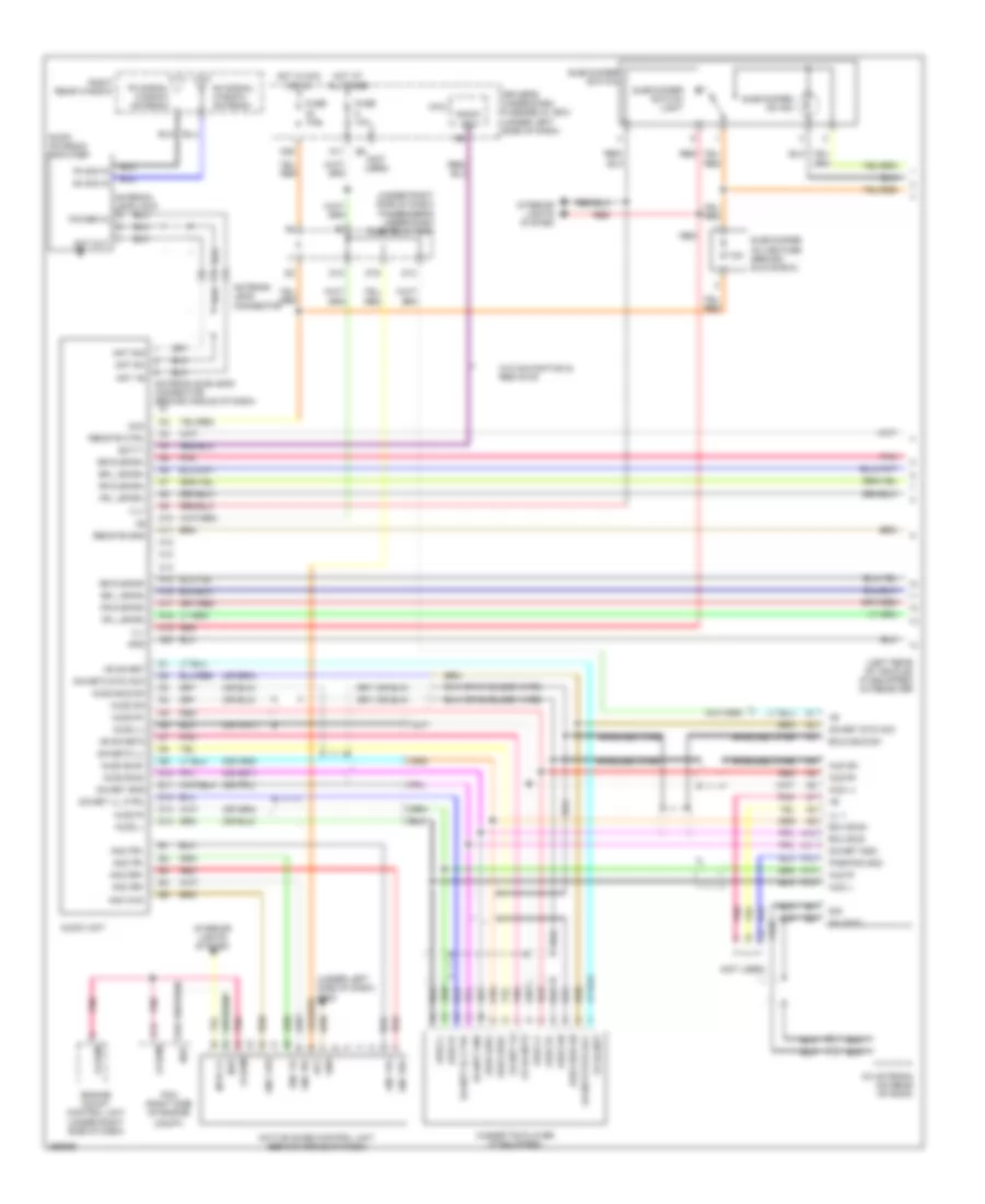Radio Wiring Diagram EX L without Navigation 1 of 2 for Honda Odyssey EX 2007