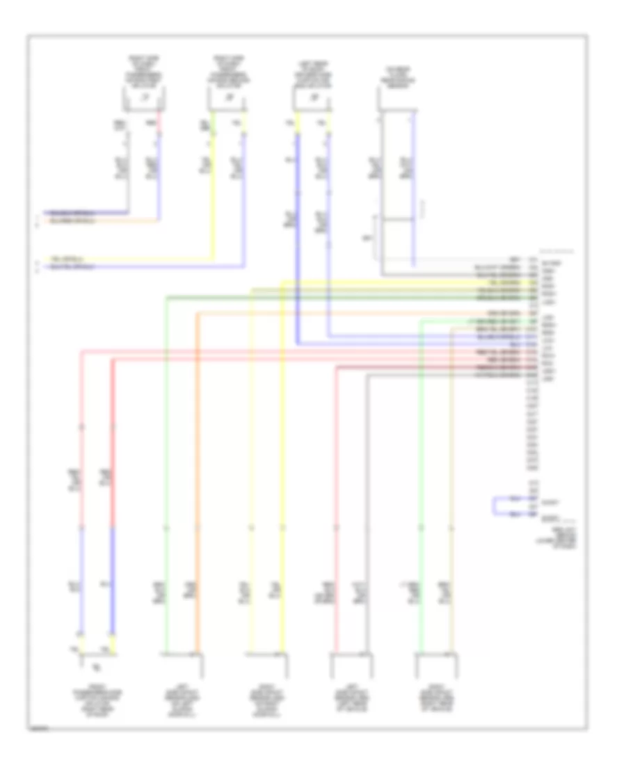 Supplemental Restraints Wiring Diagram (3 of 3) for Honda Odyssey EX 2007