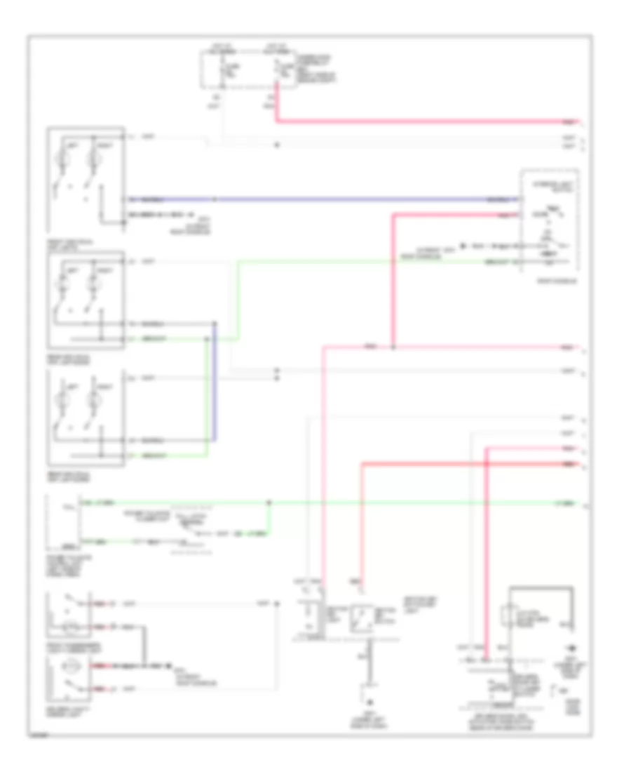 Courtesy Lamps Wiring Diagram 1 of 2 for Honda Pilot LX 2010
