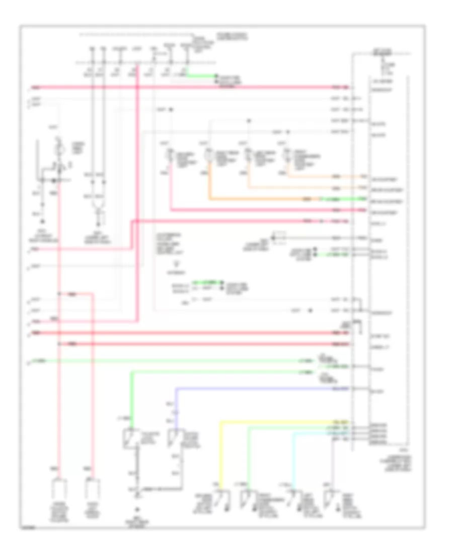 Courtesy Lamps Wiring Diagram 2 of 2 for Honda Pilot LX 2010