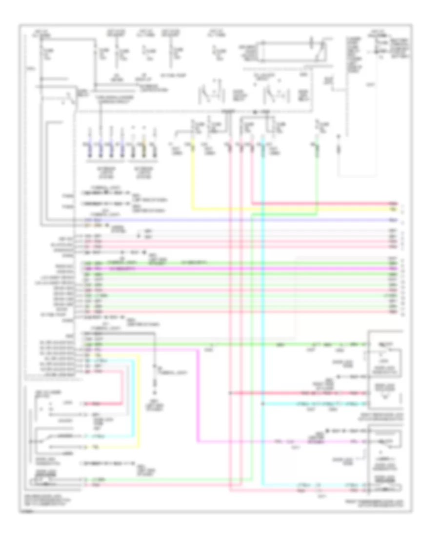 Forced Entry Wiring Diagram 1 of 2 for Honda Insight 2013