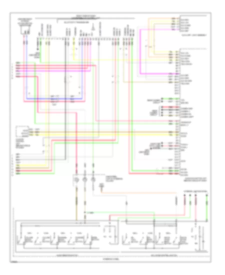 Radio Wiring Diagram, with Navigation (2 of 2) for Honda Insight 2013