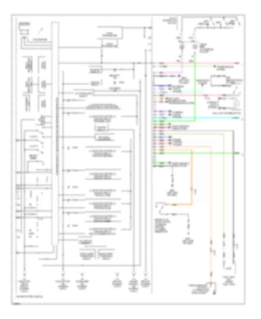 Instrument Cluster Wiring Diagram 1 of 2 for Honda CR Z 2012