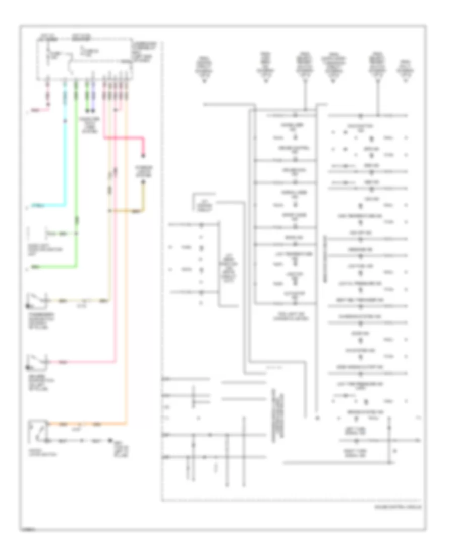 Instrument Cluster Wiring Diagram 2 of 2 for Honda CR Z 2012